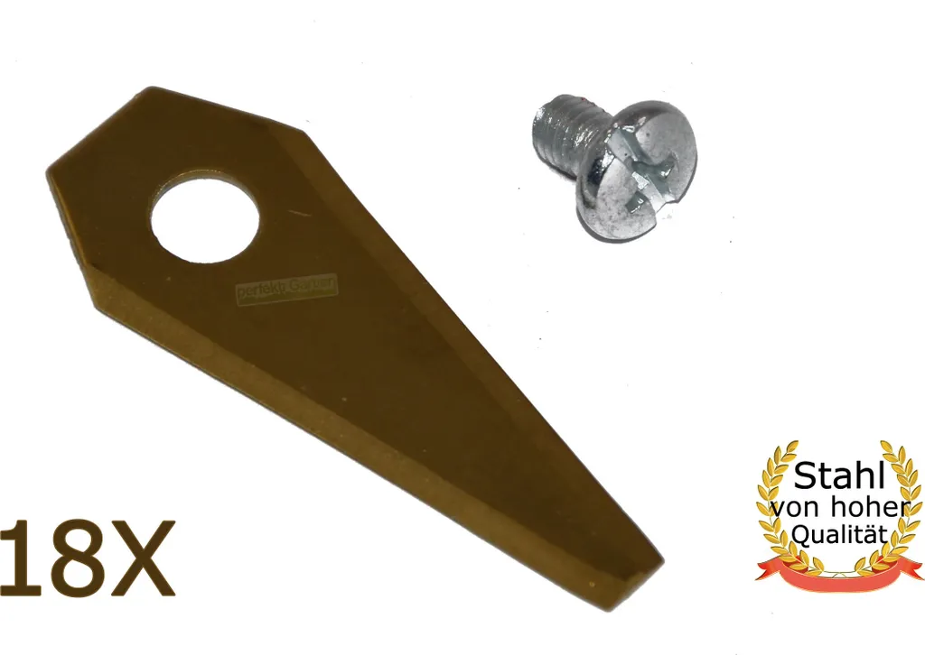 18 X 4,9 CM Lama in titanio BOSCH Indego 350 400 800 1000 1100 1200 Connect robot rasaerba