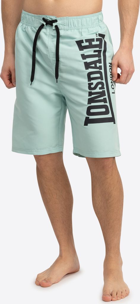 Herren Beachshorts normale Passform RADMOOR Aqua/Black S Lonsdale