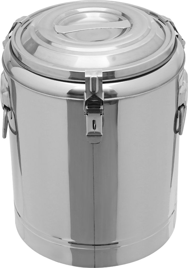14L Eimer mit Deckel Edelstahl Warmhaltebehälter Kaltbehälter isolierter Milcheimer