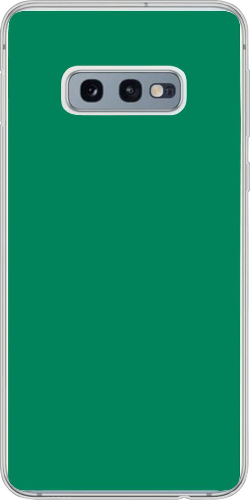 MuchoWow Handyhülle Schutzhülle Hülle für Telefoonhoesje Samsung Galaxy S10e Grün - Wald - Farben Silikon Softcase Handy Hülle - Handy