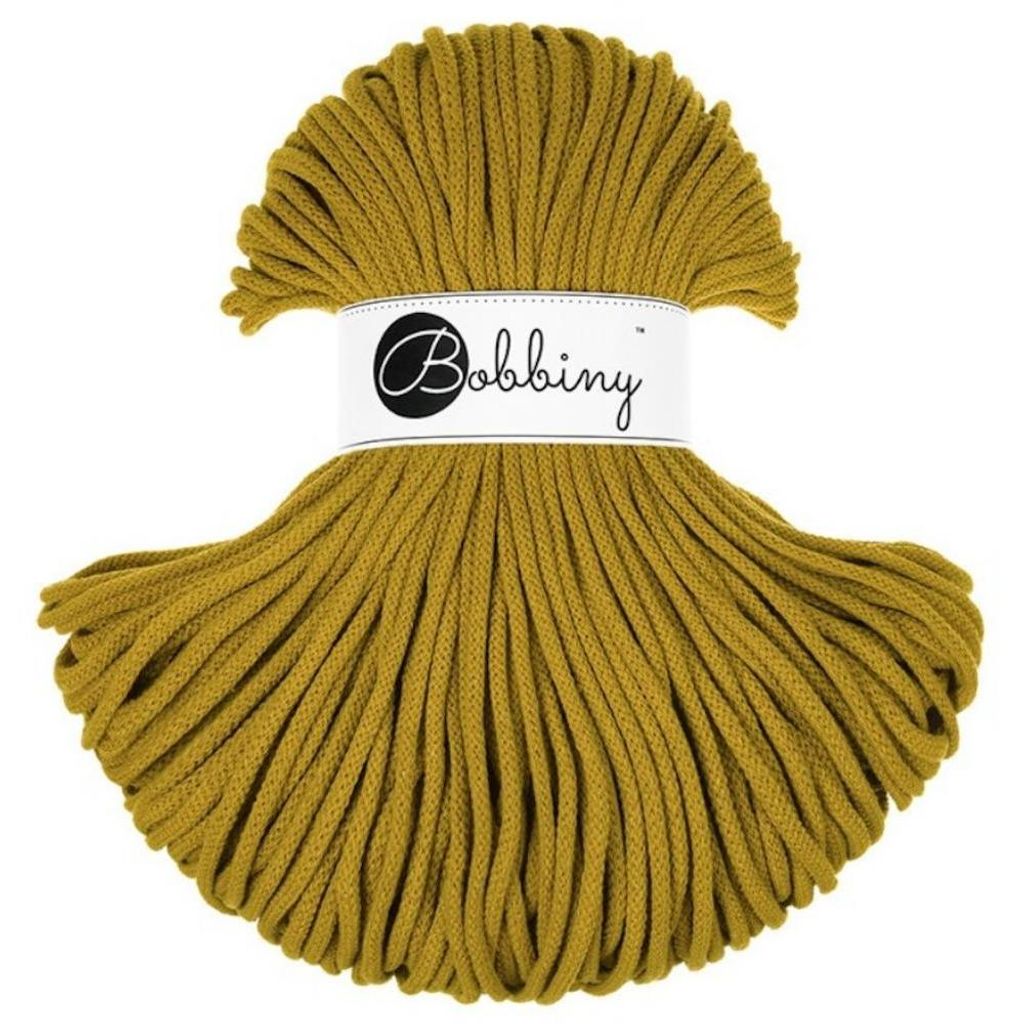 Bobbiny Premium 5 mm 100 m Spicy Yellow Schnur Produktbild 
