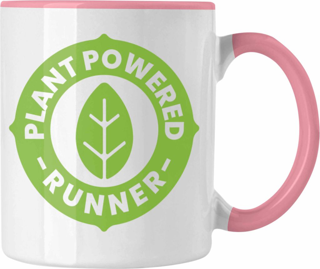 Trendation - Veganer Geschenk Lustige Tasse Vegetarier Geschenkidee Tasse Lustig für Geschenkset und Geschenkbox (Rosa)
