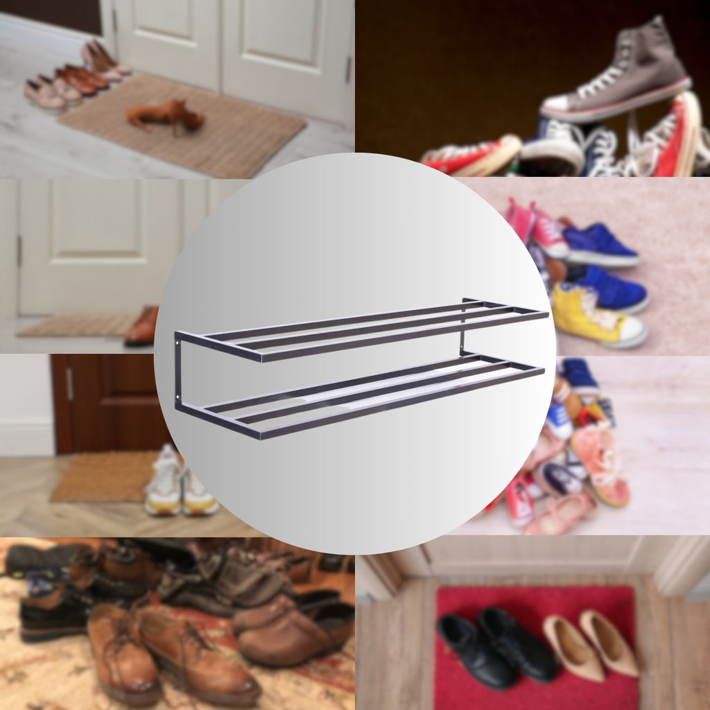 Schuhregal mit 2 Ebenen Wandmontage Hängende | Kaufland.de