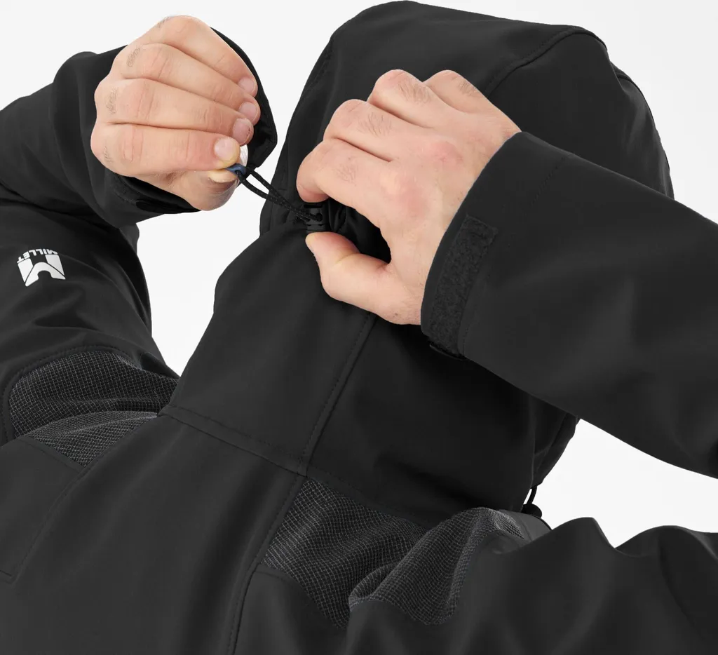 Millet K Absolute Shield JKT Veste Softshell Coupe-vent Noir Taille XL