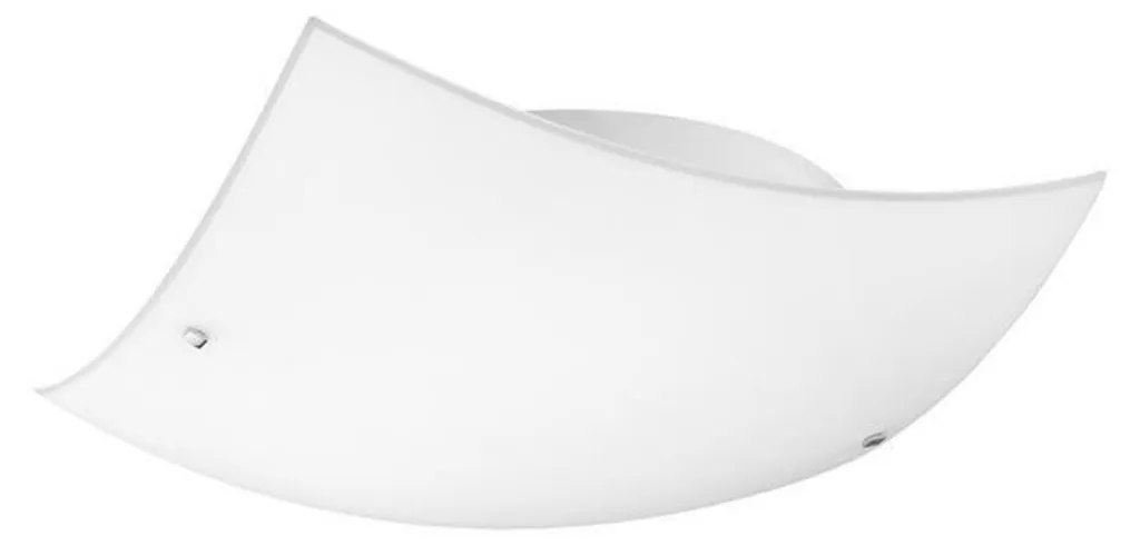 Plafonnier 2 lampes Quale chrome et verre avec finition miroir