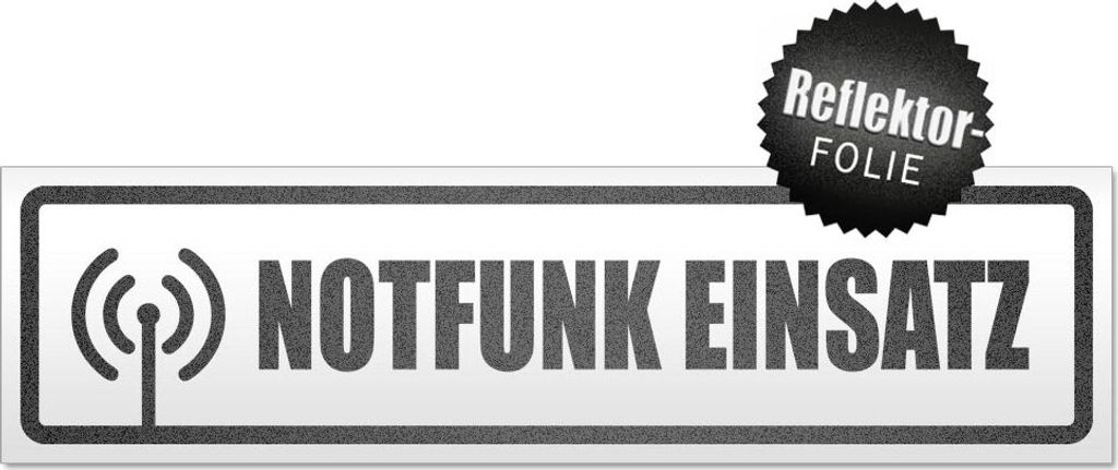 Notfunk Einsatz Piktogramm Magnetschild Schild magnetisch