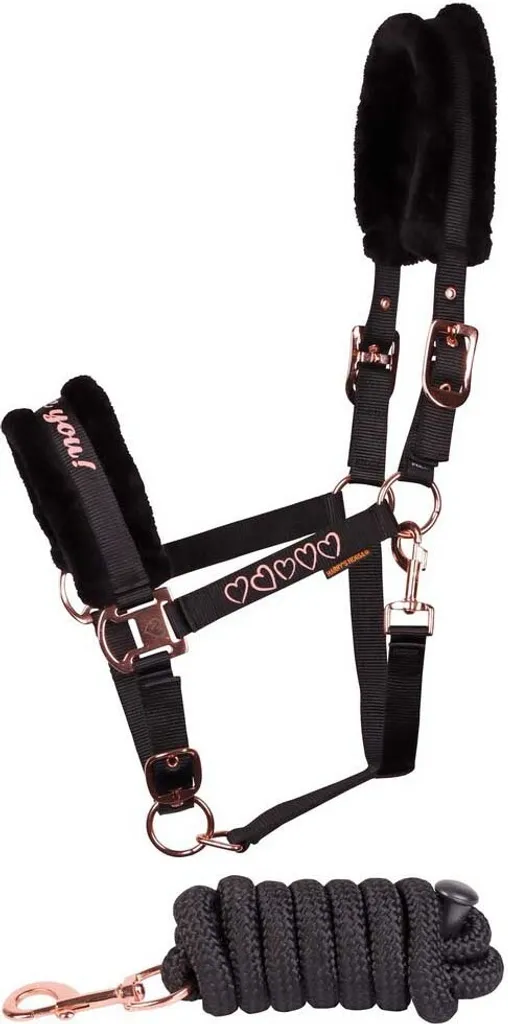 Harry's Horse Love Licol et Longe Shetland - Ensemble Rose et Confort
