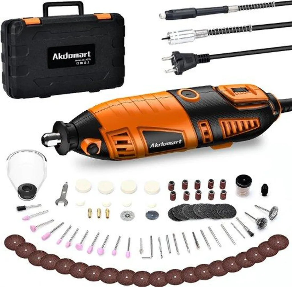 Coffret d'accessoires de polissage et ponçage rotatif, 50 pièces