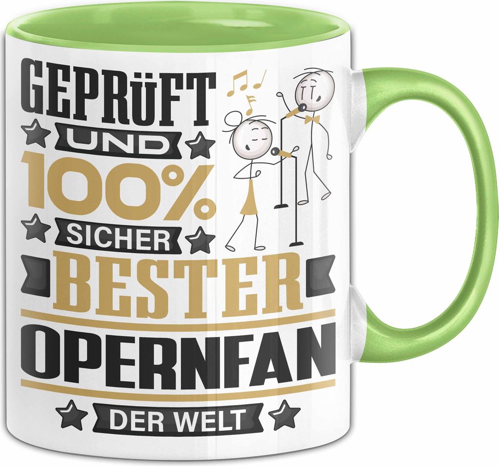 Opernfan Geschenk Lustiger Spruch für Opernfan Geschenkidee Bester Opernfan Der Welt (Grün)