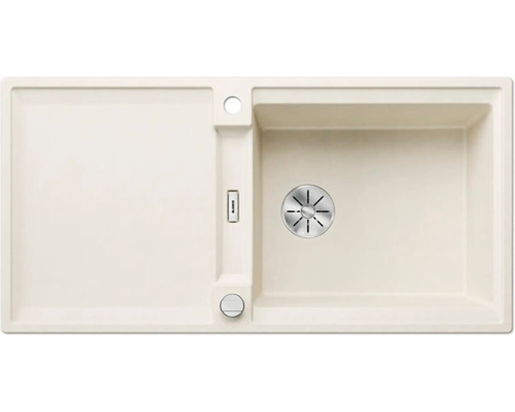 BLANCO ADIRA XL 6 S-F Einbauspüle SILGRANIT softweiß ab 60 cm mit Ablauffernbedienung, mit Zubehör - inkl.