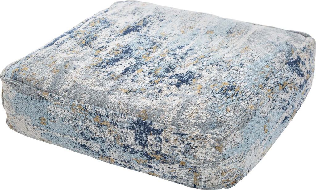 Bodenkissen ABSTRACT 70cm Flachgewebe blau beige Produktbild 