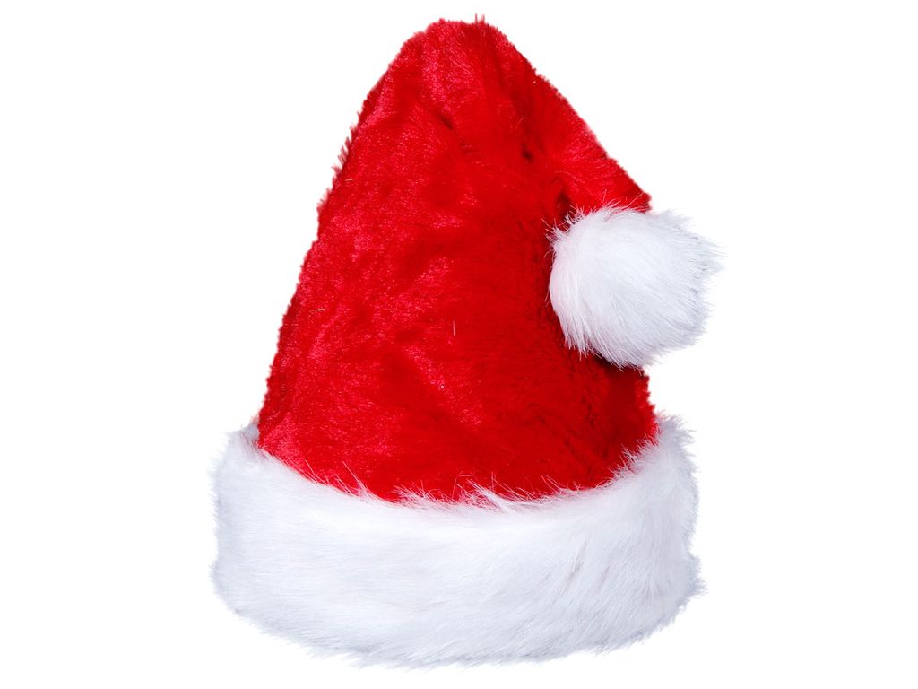 60 Stk Nikolausmütze mit Pompon Weihnachtsmannmütze Santa 