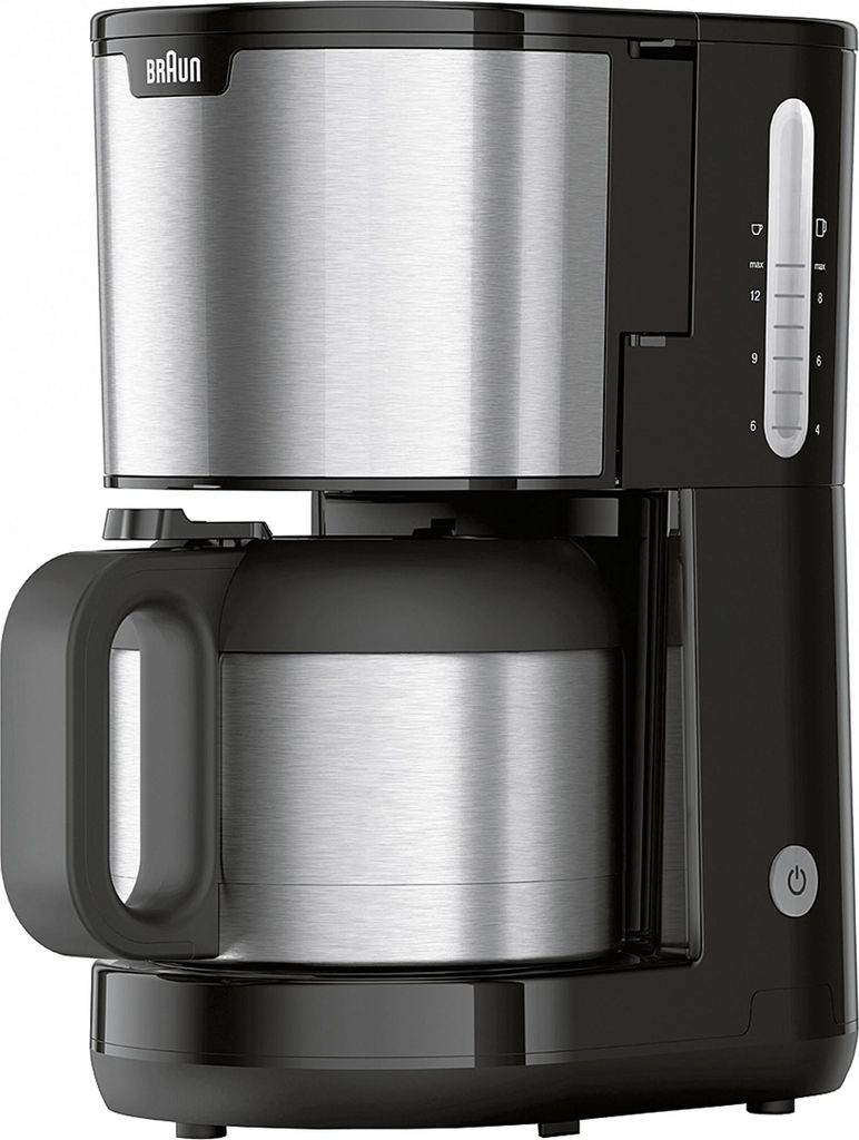 Braun KF1505 BK Kaffeemaschine, 1,2L Edelstahl, 9 Tassen Produktbild 