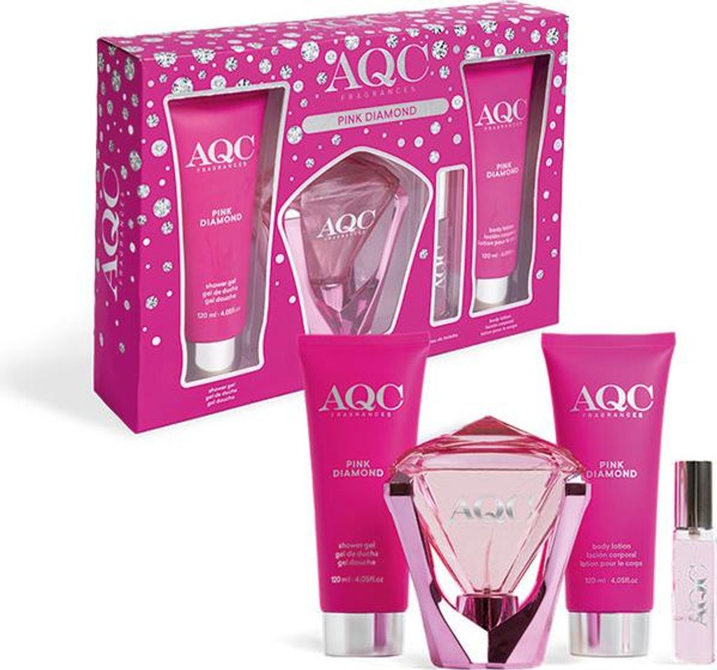Aqc | Geschenkset Damen - Pink Edition - 355ml - Blumiger Duft - Elegante Körperpflege zum Verschenken