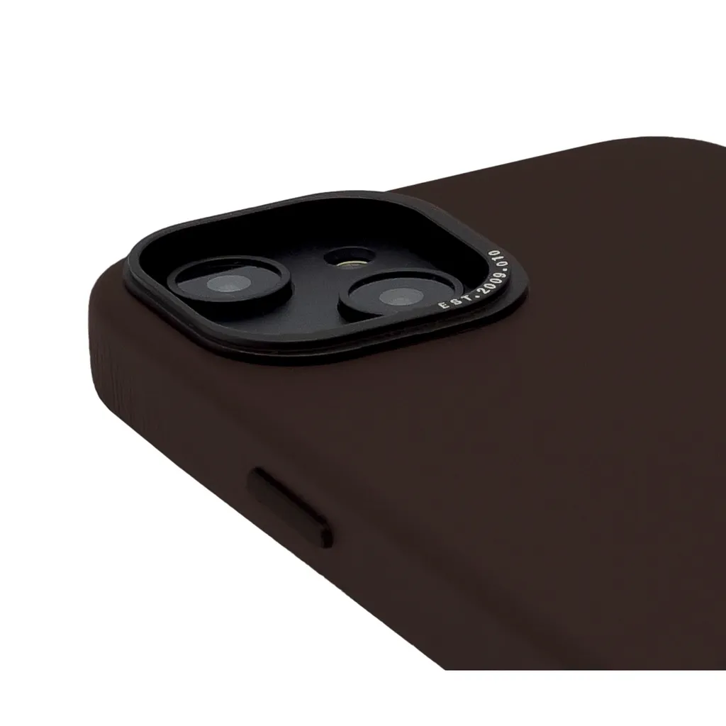 Custodia in pelle DECODED per iPhone 14 Marrone