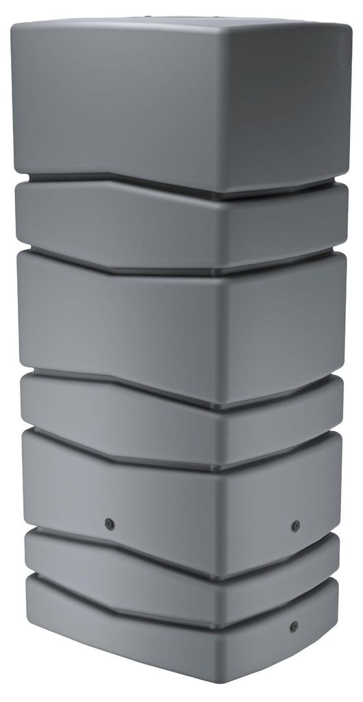 Regentonne eckig NEPTUN 650 Liter grau inkl. Hahn Produktbild 