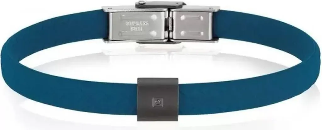 Tendenza Uomo: Bracciale Breil TJ2404 Blu e Acciaio con Diamante