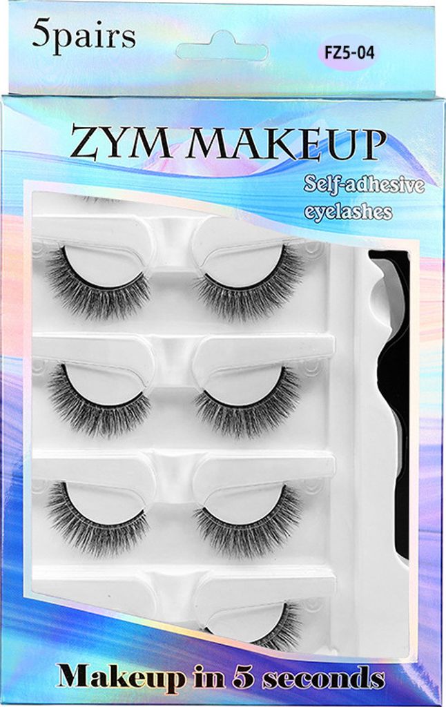 INF Selbstklebende Heizwimpern, 5 Paar Packung Modell 3