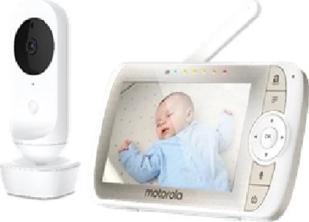Motorola VM35 Vidéo-bébé Vision Nocturne et Écran Large 5 Pouces sans Fil
