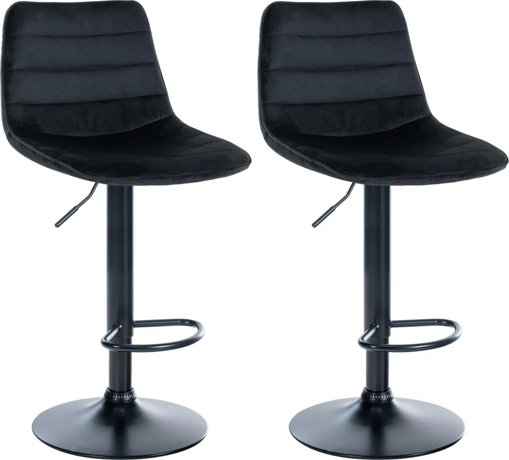 Trasforma la tua Cucina con il Set 2 Sgabelli Lex Velluto e Cromo