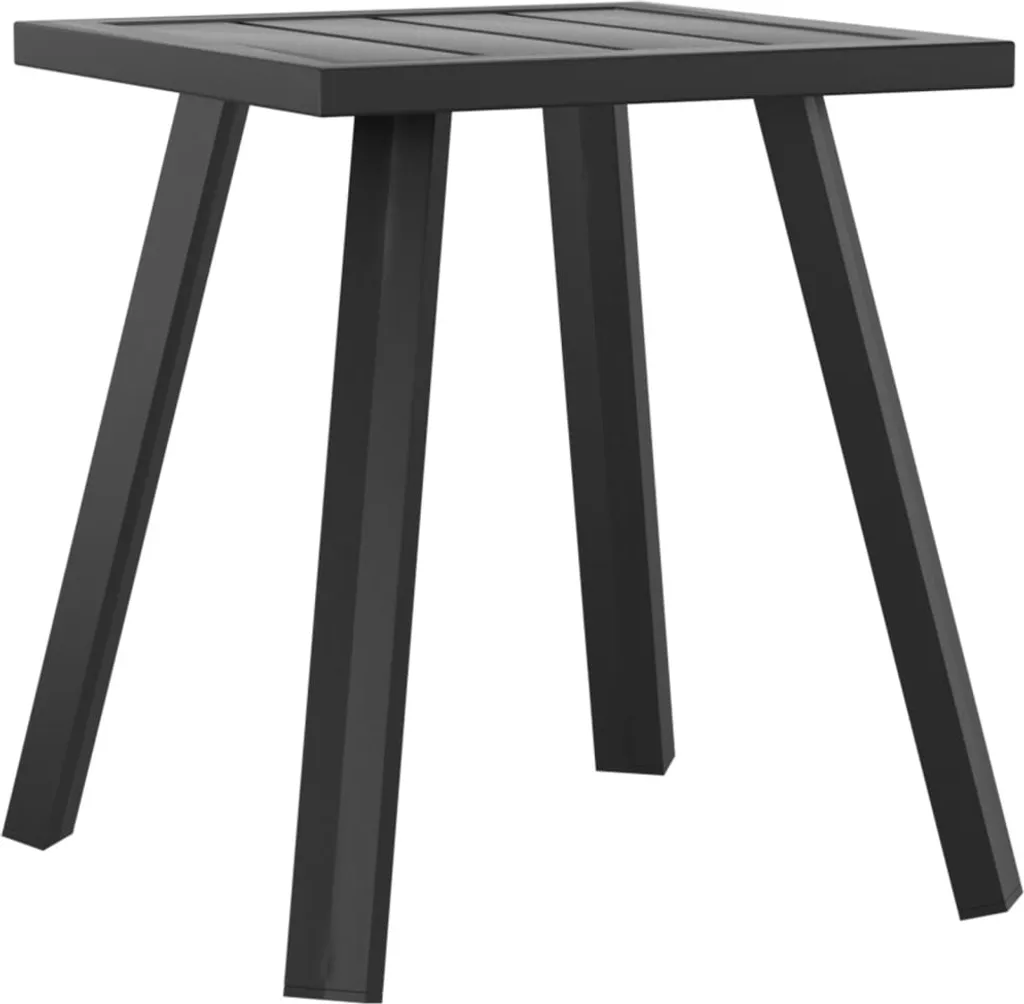 SYFAX Tavolino da Giardino Antracite 34x34x38 cm in Acciaio Robusto