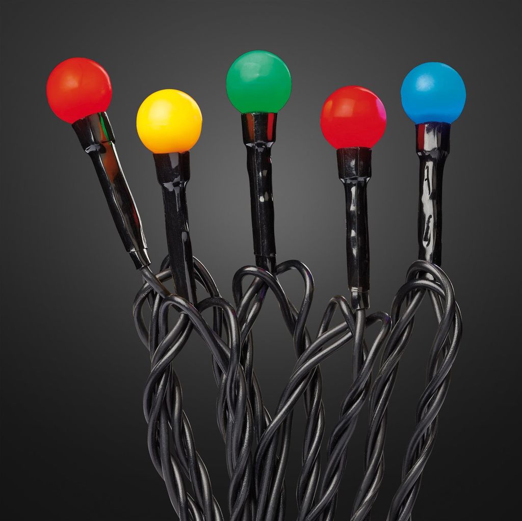 20-tlg. LED-Kugel-Lichterkette, bunte LEDs Produktbild 