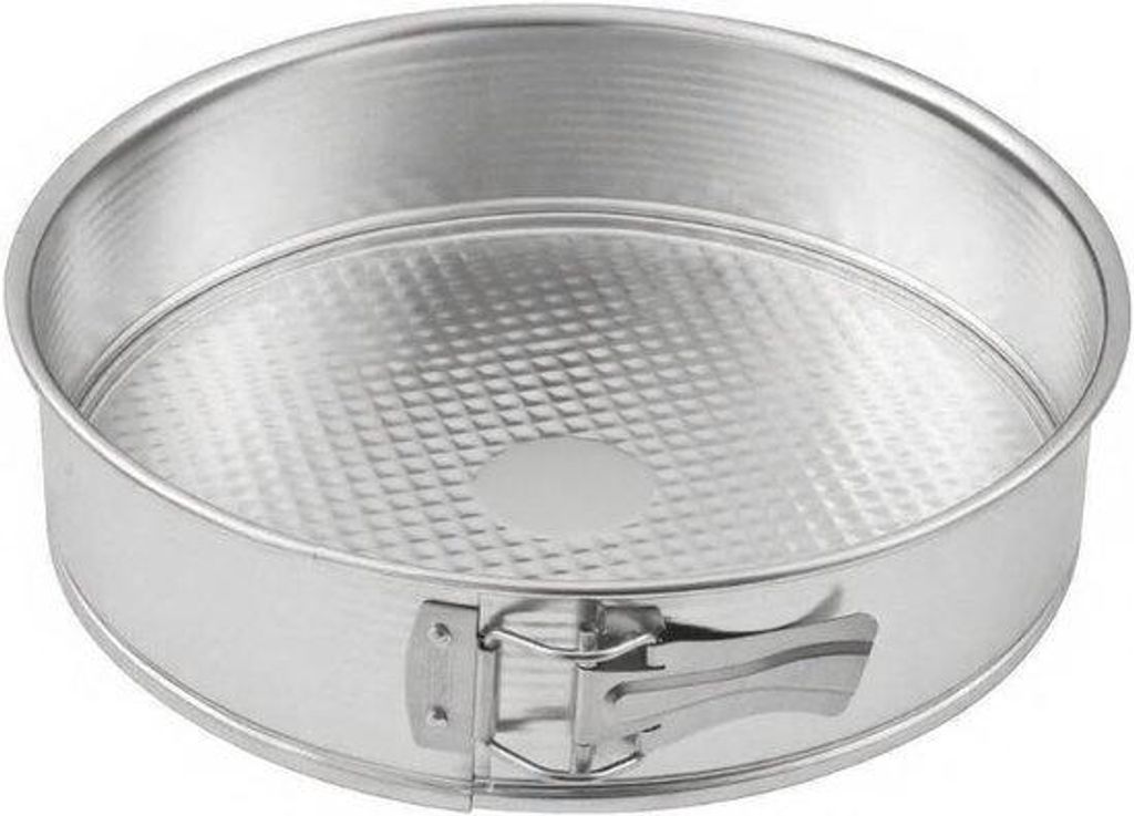 Famanu Springform Ø 28 cm - runde Backform mit flachem Boden aus langlebigem Stahl