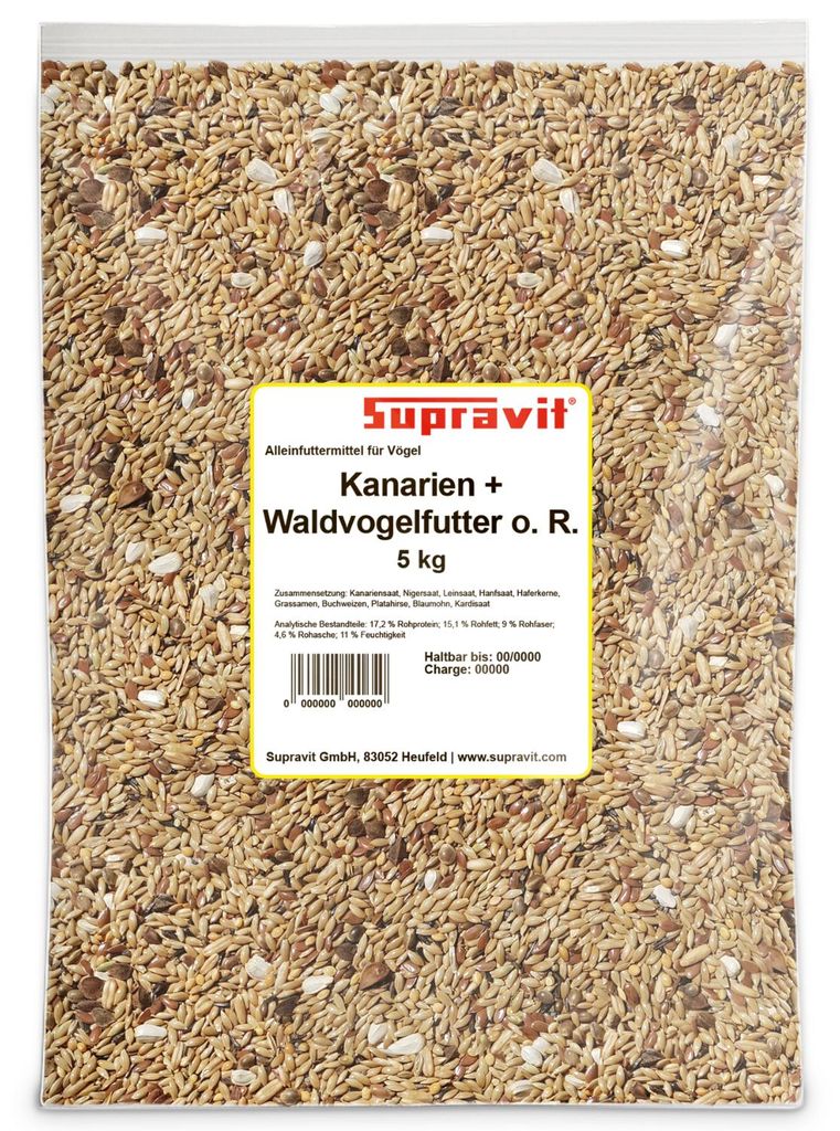Supravit Kanarien- & Waldvogelfutter ohne Rübsen 5 kg | Produktbild 