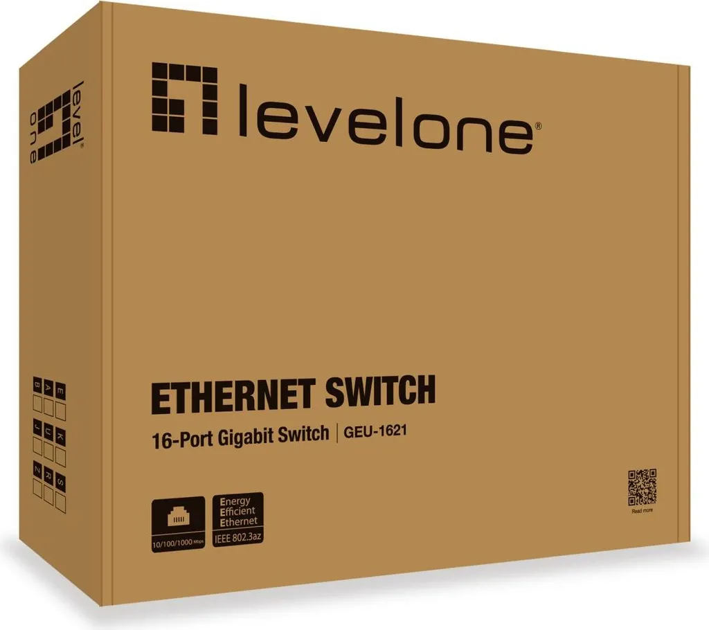 Switch LevelOne GEU-1621 Gigabit 16 ports avec sélecteur Dip 4 modes
