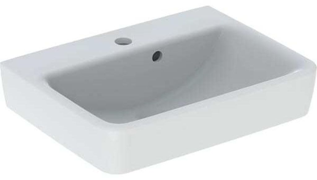 GEBERIT Handwaschbecken Renova Plan 50 cm weiß mit KeraTect Spezialglasur 501628008