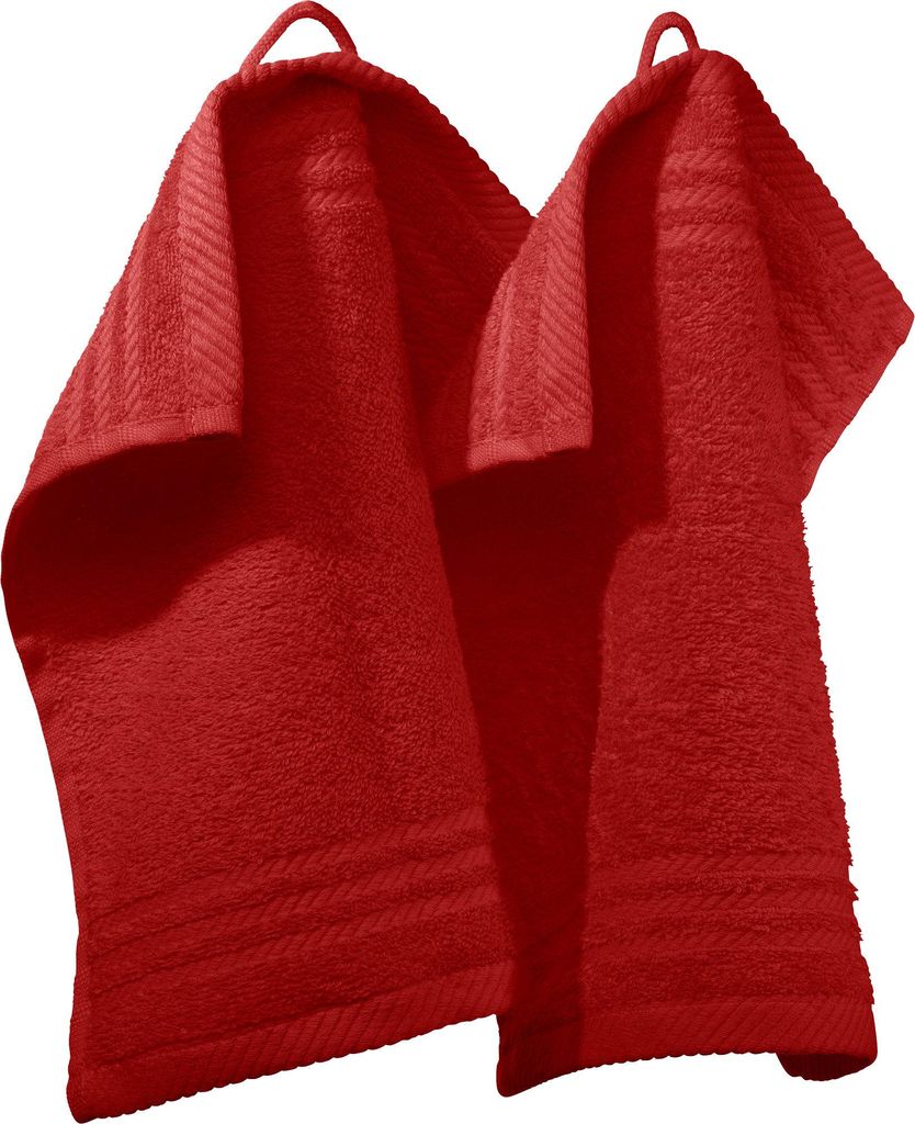 REDBEST Seiftuch 2er-Pack rot 30x30 cm