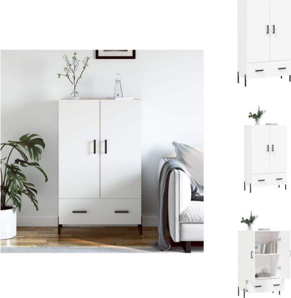 vidaXL Highboard Weiß 69,5x31x115 cm Holzwerkstoff - Sideboards