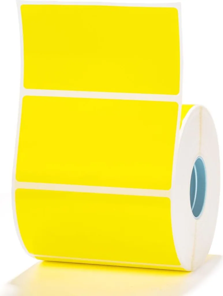 NIIMBOT etichette adesive 75*40mm GIALLO 690 pezzi per stampante K3/W