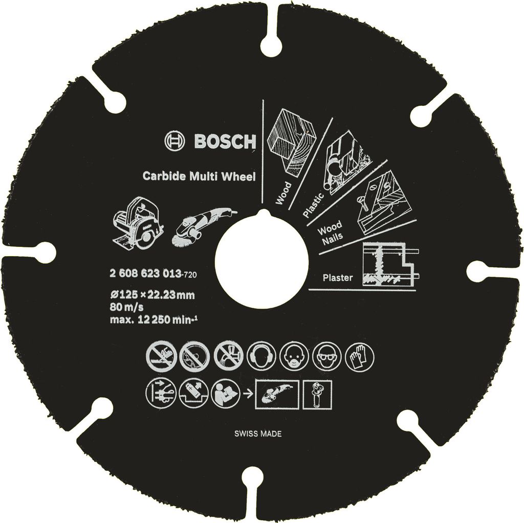Bosch Trennscheibe 125 mm HM Carbide Multi Wheel HM Winkelschleifer 2608623013