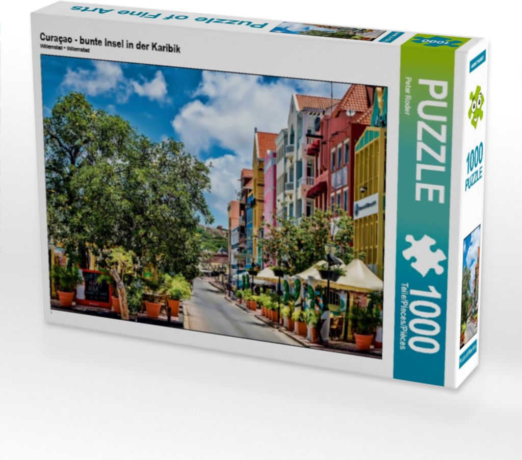 CALVENDO Puzzle Curaçao - bunte Insel in der Karibik | 1000 Teile Lege-Größe 64x48cm Foto-Puzzle für glückliche Stunden