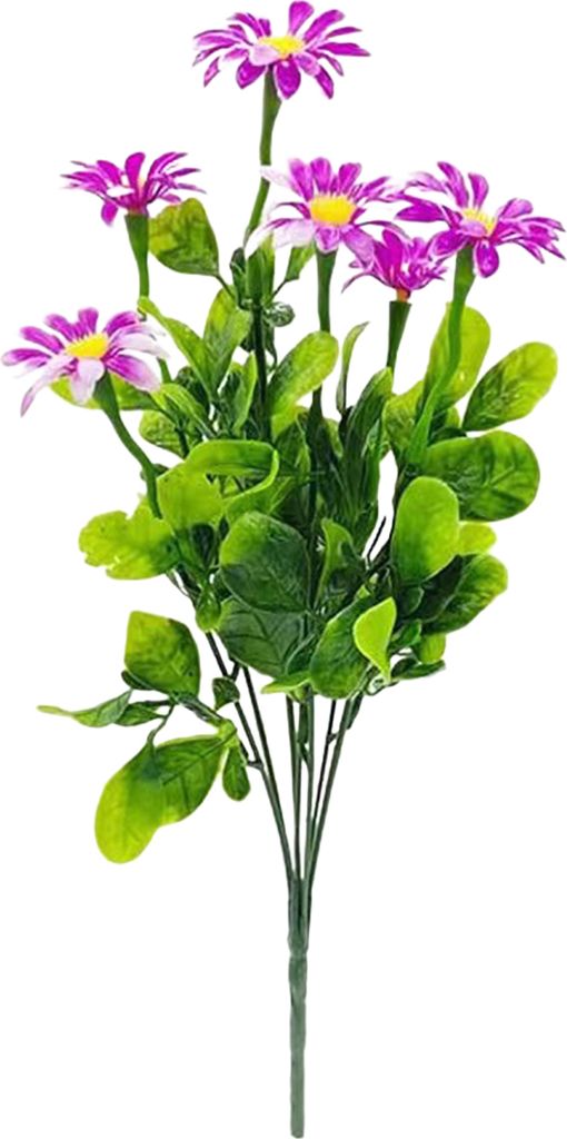 Künstliche Blume mit grünen Blättern, realistische Plastikblume, Hochzeitsfeier, Home Office, Tischdekoration, Kunstblumenzweig