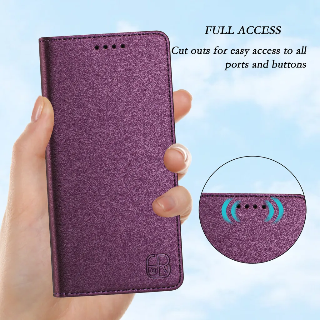 Cover Samsung J6+ Wallet Viola - Custodia Protettiva in Pelle con Stand - 7