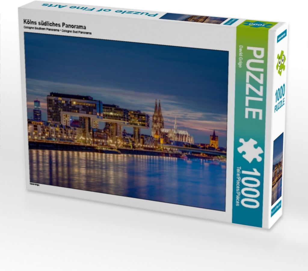 CALVENDO Puzzle Kölns südliches Panorama 1000 Teile Puzzle quer | 1000 Teile Lege-Größe 64x48cm Foto-Puzzle für glückliche Stunden