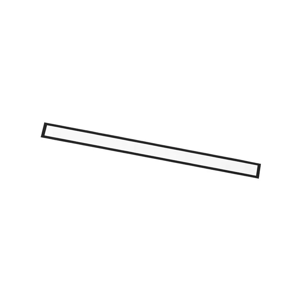 Éclairage encastré noir 120cm pour salon et cuisine LED 24W chaud Shilo