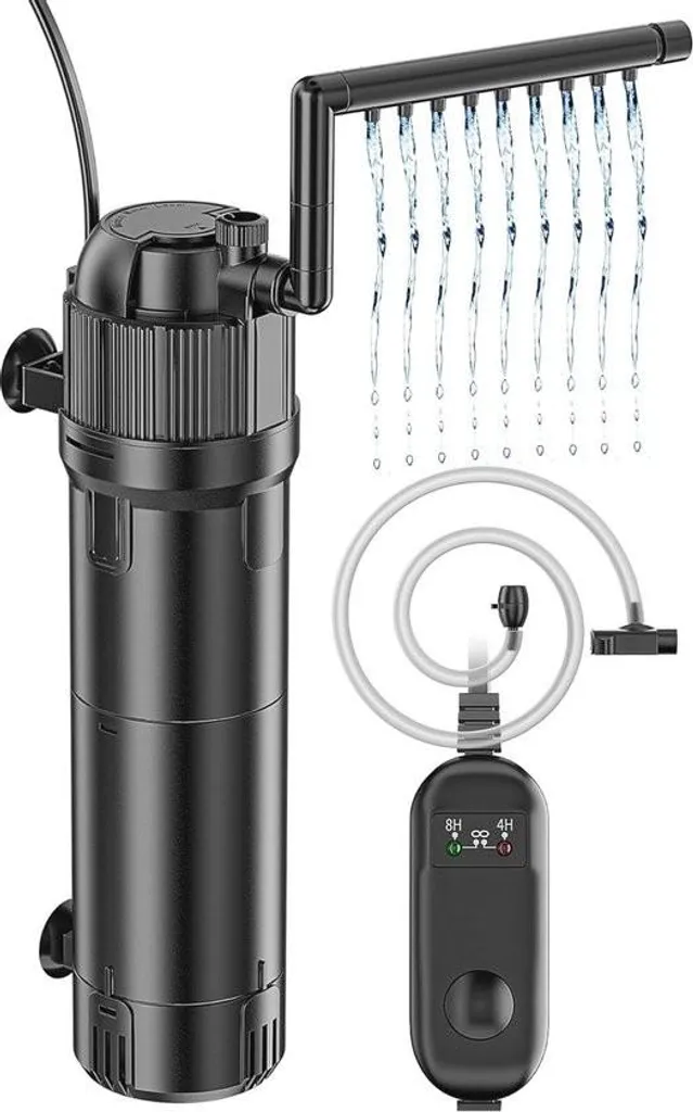 Sistema Filtrazione Acquario 5-in-1 UV-C | 100-300 Litri Professional
