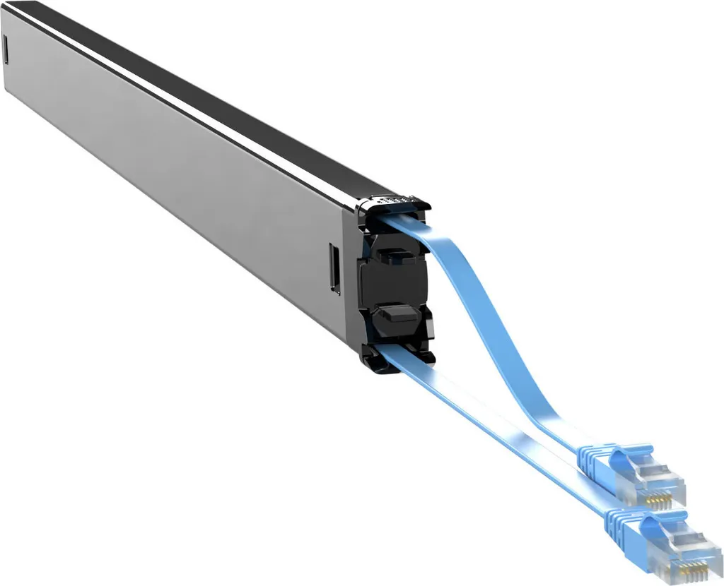 Câble Ethernet Cat6a bleu de 2,5m PATCHBOX UTP pour armoire informatique