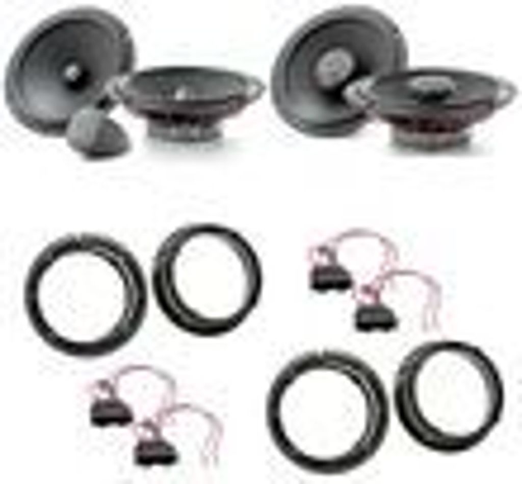 Focal ISU165 ICU165 2-Wege Lautsprecher Einbauset für Golf 4 Bora vorne hinten