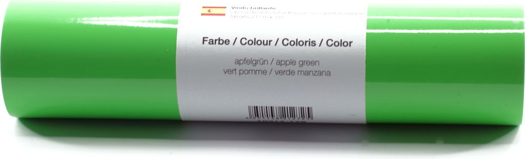 Kreativplotter Vinylfolie glänzend APFELGRÜN 21x300 cm