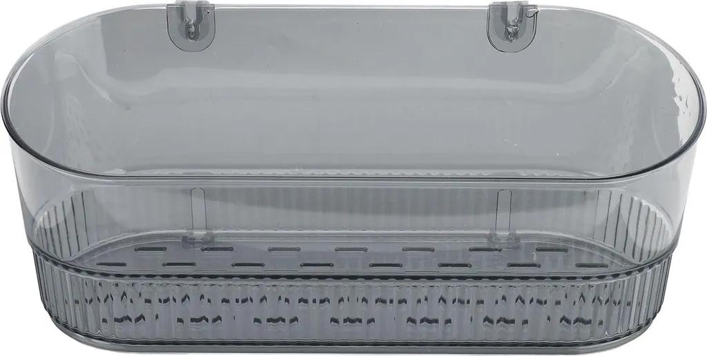 Tablette de douche transparente à drainage efficace pour articles de soin