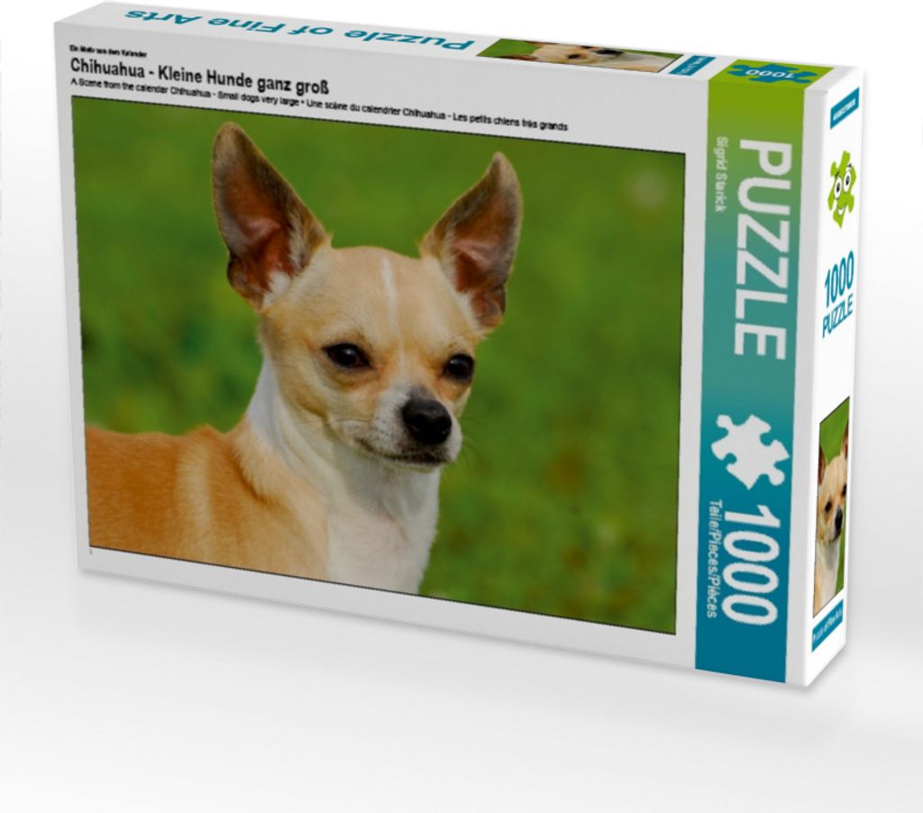 Calvendo Ein Motiv aus dem Kalender Chihuahua - Kleine Hunde ganz groß 1000 Teile Puzzle quer 640x480mm, Starick Sigrid; 7355149