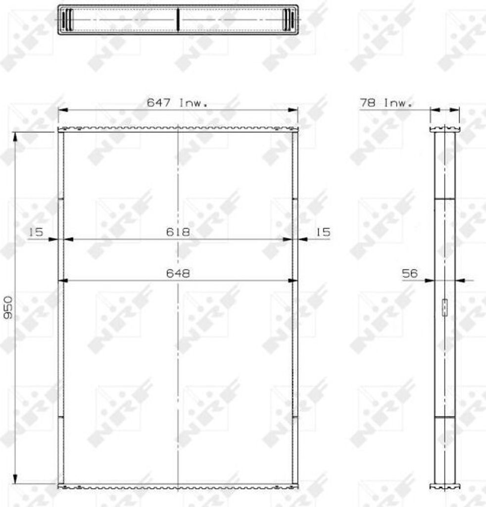 NRF Kühlernetz Motorkühlung 29679 für DAF CF 85