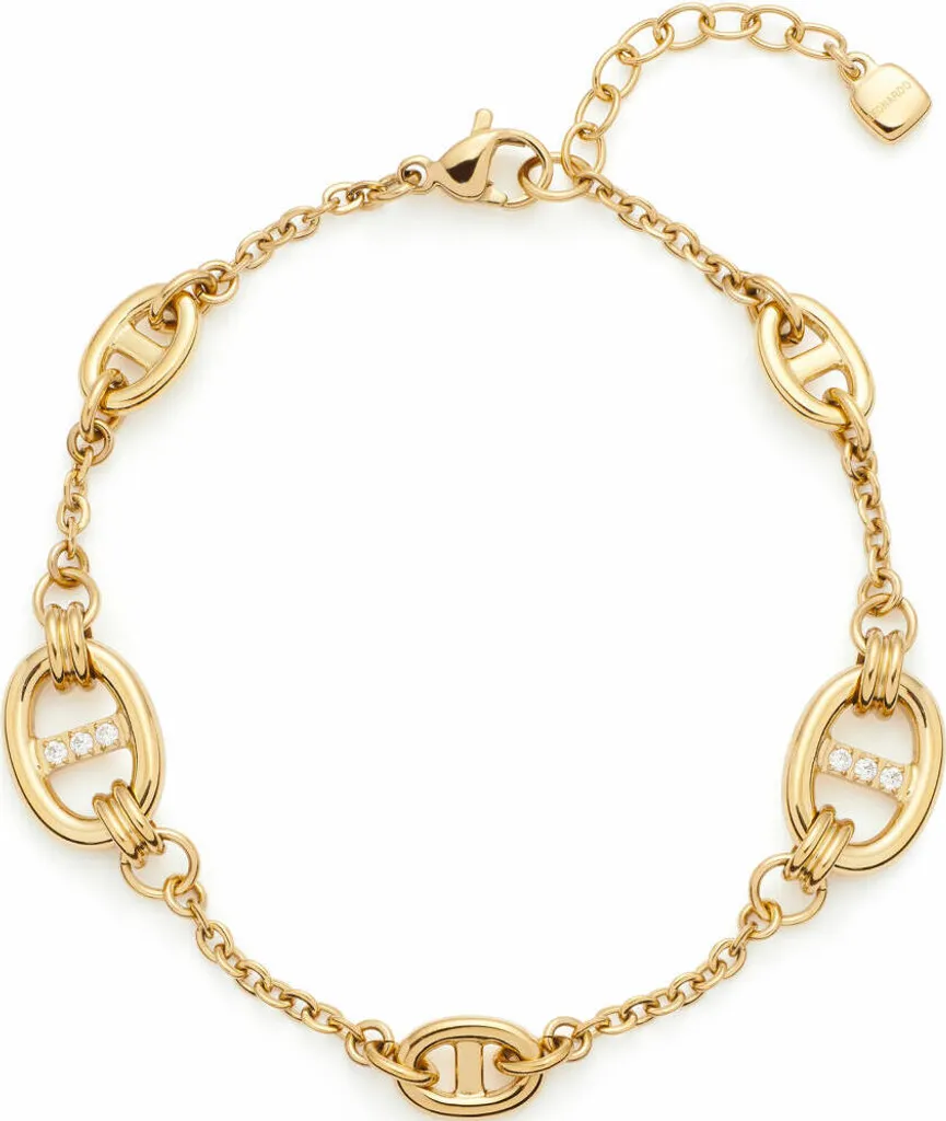 Bracciale Donna Leonardo Jewels Herma 024297 Oro con Zirconi 18cm