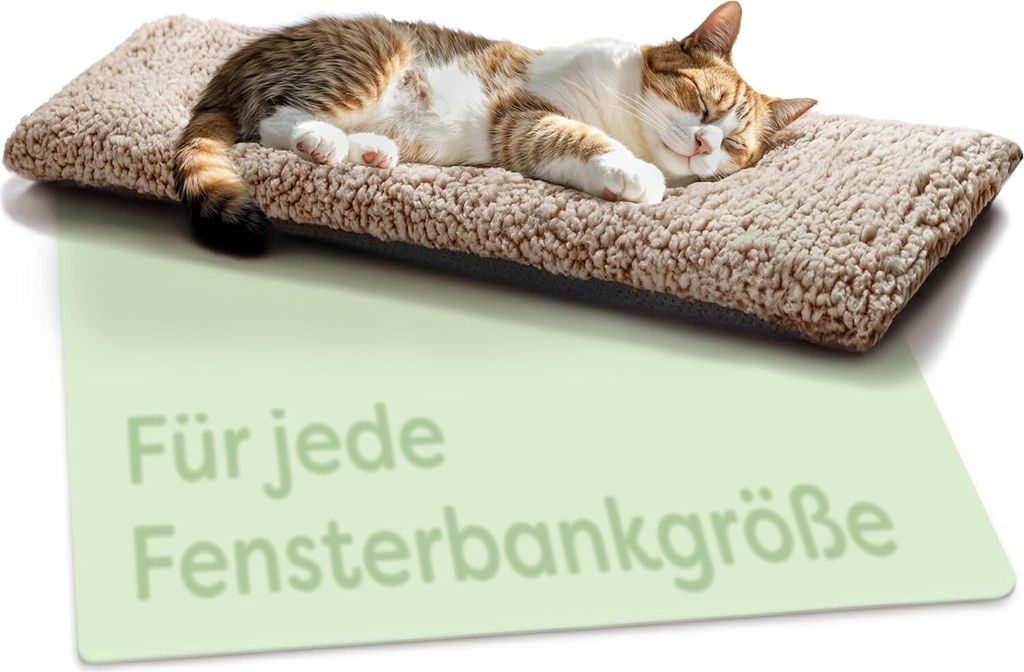 Katzen Fensterliege Fensterbank rutschfest - Selbstwärmende Produktbild 