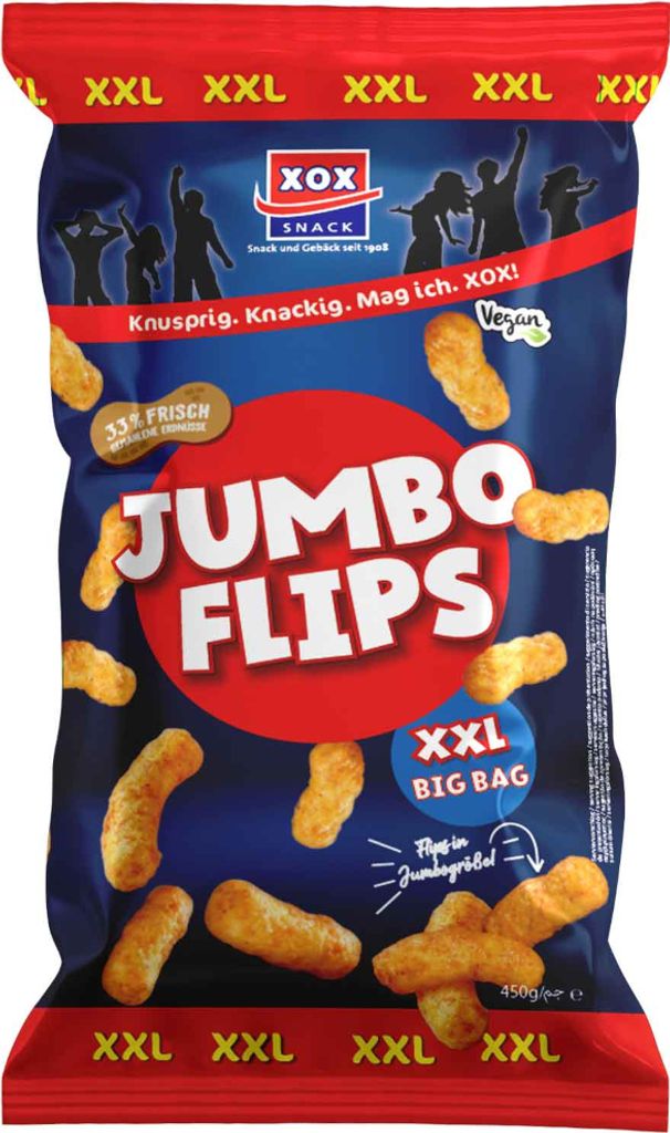 XOX Party Jumbo Flips XXL pyszne przekąski kukurydziane i Zdjęcie produktu 