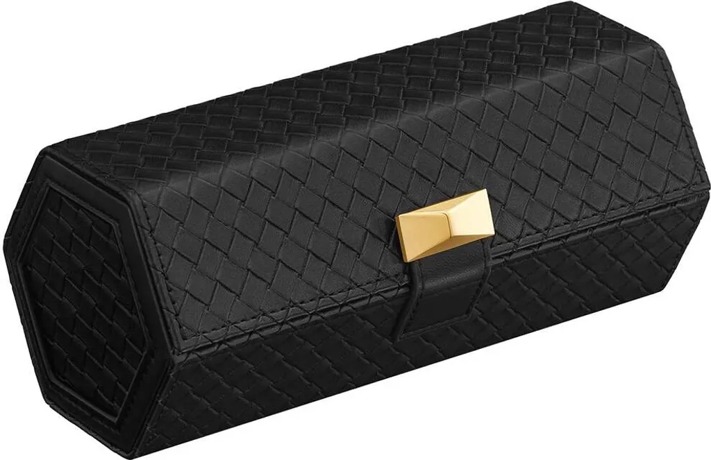 Boîte de rangement montres en cuir avec compartiment secret 21,2 cm